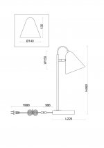 Настольный светильник Freya FR8001TL-01WG