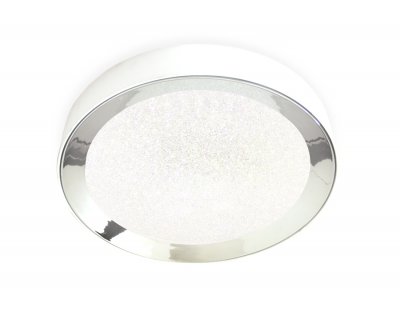 Люстра потолочная Ambrella FS1212 WH/CH 64W+23W 500*500*90 (ПДУ РАДИО 2.4) ORBITAL