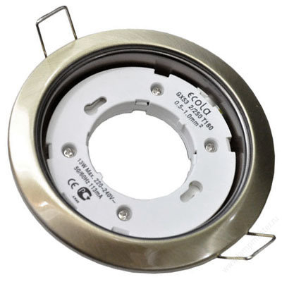 Светильник Ecola GX70 H5 FS70H5ECB сатин-хром (без лампы)