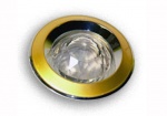 Светильник галогенный FT 103 WA PGCH Шар-Кристалл MR16 50w перл.золото+хром, белое стекло
