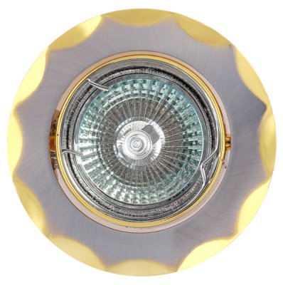 Светильник FT 152AK SNG MR16 сатин-никель+золото