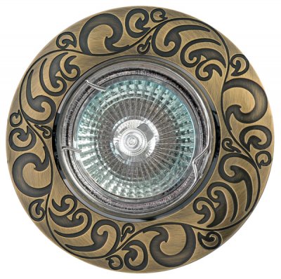 Светильник FT 182AK GAB MR16 зел.античное золото