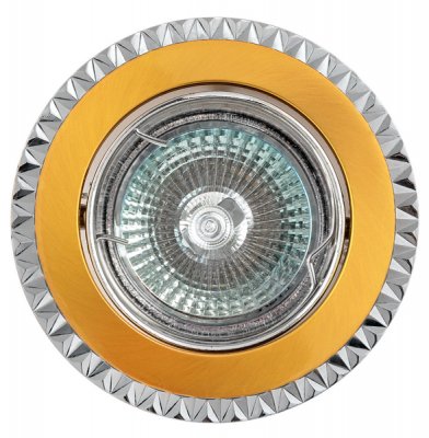 Светильник FT 187AK SGCH MR16 сатин-золото+хром