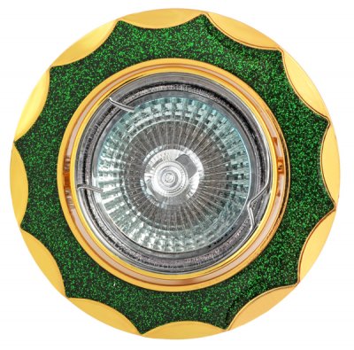 Светильник FT 837А MR16 золото+зеленый