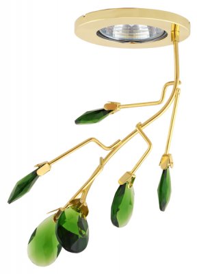 Светильник FT 883 MR16 50w золото+зеленый