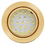 Светильник FT9251 LED-21шт 0.016А 12В 1.3Вт, золото, свет белый