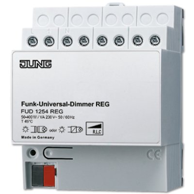 JUNG Радиошина Универсальный радиодиммер, 315W/VA, ~230 V, DIN-рейка (FUD1254REG) JUNG Радиошина Универсальный радиодиммер, 315W/VA, ~230 V, DIN-рейка (FUD1254REG)