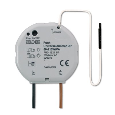 JUNG Универсальный радиодиммер, 1 канал (FUD1521UP) JUNG Универсальный радиодиммер, 1 канал (FUD1521UP)