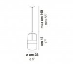 Подвесной светильник FUTURA SP M Vistosi