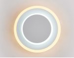 Настенный светильник бра Ambrella FW105 WH/S белый/песок LED 3000K/6400K 15W 240*190*50 WALLERS