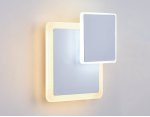 Настенный светильник бра Ambrella FW106 WH/S белый/песок LED 3000K/6400K 18W 240*220*50 WALLERS