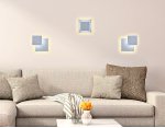 Настенный светильник бра Ambrella FW106 WH/S белый/песок LED 3000K/6400K 18W 240*220*50 WALLERS