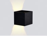 Настенный светильник бра Ambrella FW138 BK/S черный/песок LED 3000K 10W 100*100*100 WALLERS