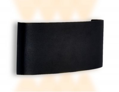 Настенный светильник бра Ambrella FW144 BK/S черный/песок LED 3000K 14W 220*80*45 WALLERS Настенный светильник бра Ambrella FW144 BK/S черный/песок LED 3000K 14W 220*80*45 WALLERS