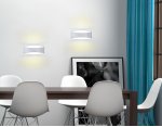 Настенный светильник бра Ambrella FW181 WH/S белый/песок LED 3000K 5W 175*90*80 WALLERS
