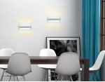Настенный светильник бра Ambrella FW184 WH/S белый/песок LED 3000K 5W 250*100*100 WALLERS