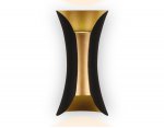 Настенный светильник бра Ambrella FW193 BK/GD/S черный/золото/песок LED 4200K 10W 100*200*85 WALLERS