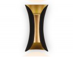 Настенный светильник бра Ambrella FW193 BK/GD/S черный/золото/песок LED 4200K 10W 100*200*85 WALLERS