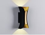 Настенный светильник бра Ambrella FW193 BK/GD/S черный/золото/песок LED 4200K 10W 100*200*85 WALLERS
