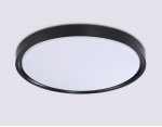 Потолочный светодиодный светильник с высокой степенью защиты IP54 Ambrella FZ1248 BK черный IP54 30W 5000K D380*60 (Без ПДУ)
