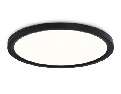 Светильник светодиодный ультратонкий 3000K-6500K с CCT-переключателем Ambrella FZ1910 BK черный IP54 44W 3000K-6500K CCT-переключатель D600*25 (Без ПДУ)