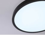 Светильник светодиодный ультратонкий с высокой степенью защиты IP54 Ambrella FZ1953 BK черный IP54 20W 5000K D270*15 (Без ПДУ)