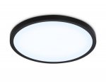 Светильник светодиодный ультратонкий с высокой степенью защиты IP54 Ambrella FZ1961 BK черный IP54 40W 5000K D470*15 (Без ПДУ)