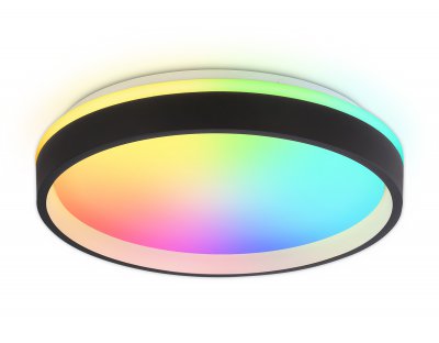 Светодиодный светильник RGB с пультом управления Ambrella FZ604 BK/GD черный/золото IP20 46W 3000K-6500K+RGB D390*80 (ПДУ ИК) Светодиодный светильник RGB с пультом управления Ambrella FZ604 BK/GD черный/золото IP20 46W 3000K-6500K+RGB D390*80 (ПДУ ИК)