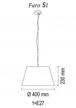Подвесной светильник Faro S1 29