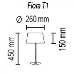 Настольный светильник Fiora T1 10 04sat