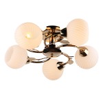 Светильник потолочный Foris-CL60E27*5FGD металл, стекло E27*60W*5