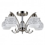 Светильник потолочный Fra-CL60E14*5CH металл, стекло E14*5*60W