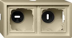 Gira F100 Крем глянц Рамка 2-ая для открытого монтажа (G0062111)