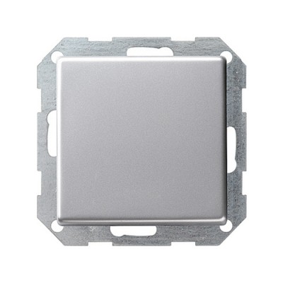 Gira E22 Алюминий Выключатель с самовозвратом вертикальный (G0121203)