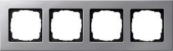 Gira E22 Алюминий Рамка 4-ая (G0214203)