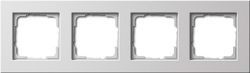 Gira E22 Бел Рамка 4-ая для установки заподлицо (G0214204)