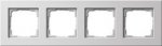 Gira E22 Бел Рамка 4-ая для установки заподлицо (G0214204)