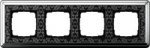 Gira ClassiX Art Хром/Черный Рамка 4-ая (G214682)