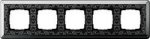 Gira ClassiX Art Хром/Черный Рамка 5-ая (G215682)