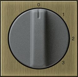 Gira S-55 Бронза Накладка с ручкой для трехступенчатого переключателя (G0669603)