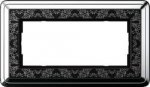Gira ClassiX Art Хром/Черный Рамка 2-ая без перегородки (G1002682)