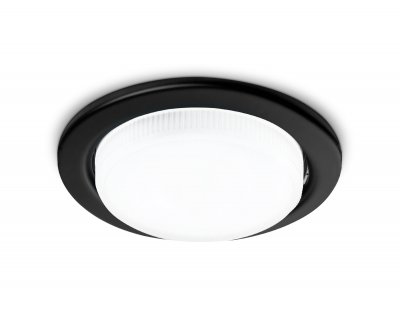 Встраиваемый точечный светильник GX53 Ambrella G101 BK черный GX53