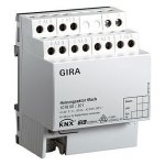 Gira KNX Электронное реле 6-канальное 50 мА для управления отоплением DIN-рейка (G101800)