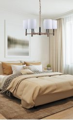 Подвесная люстра G11039/6AB+MBK WT Gerhort