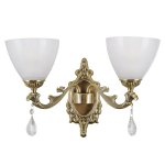 Бра классическое с хрусталём Gerhort G11045/2wAB WT