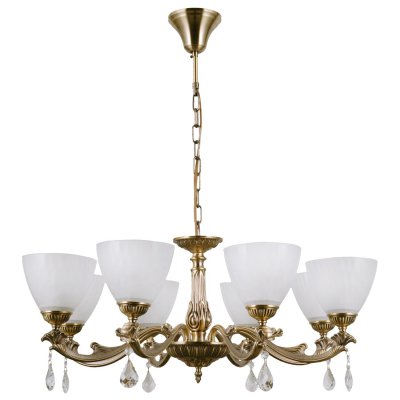 Люстра классическая с хрусталем Gerhort G11045/8AB WT Люстра классическая с хрусталем Gerhort G11045/8AB WT