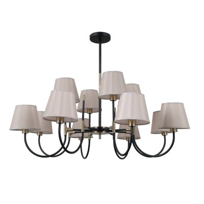 Люстра классическая G11099/12MBK+AB GR Gerhort Люстра классическая G11099/12MBK+AB GR Gerhort