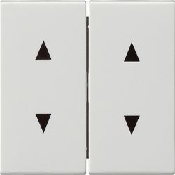 Gira S-55 Бел глянц Клавиша 2-я для жалюзи со стрелками (G115003)