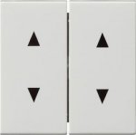 Gira S-55 Бел глянц Клавиша 2-я для жалюзи со стрелками (G115003)