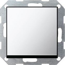 Gira S-55 Хром Выключатель 1- клавишный с самовозвратом (G126605)